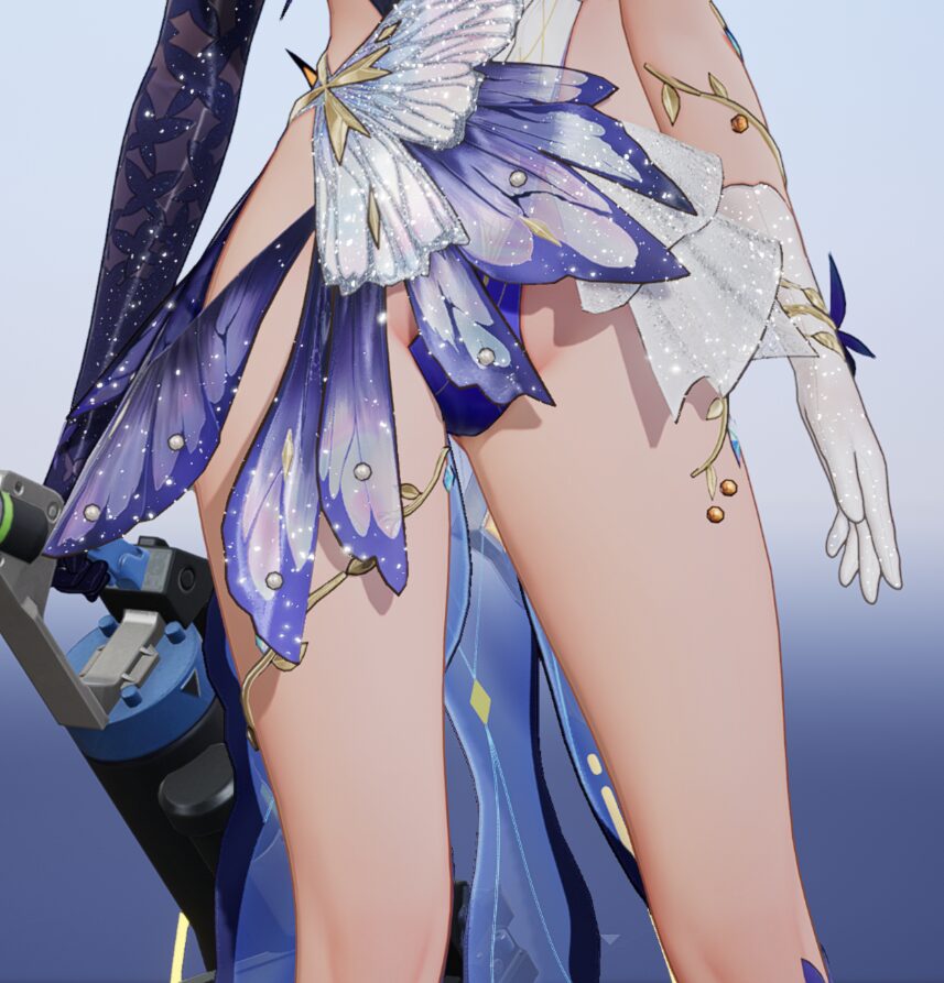 スノウブレイクカーシアラプソディー花嫁スキン太もも