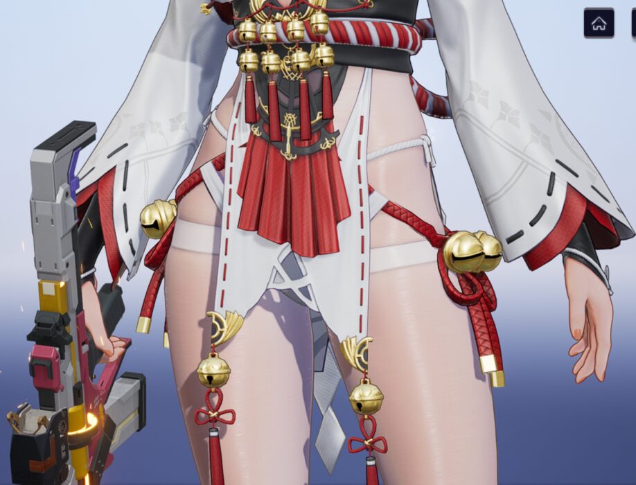 スノウブレイク晴雷光巫女ストッキング