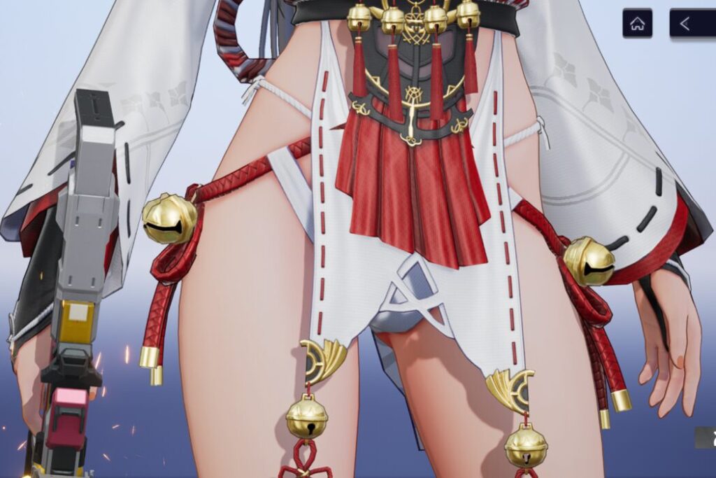 スノウブレイク晴雷光巫女太もも