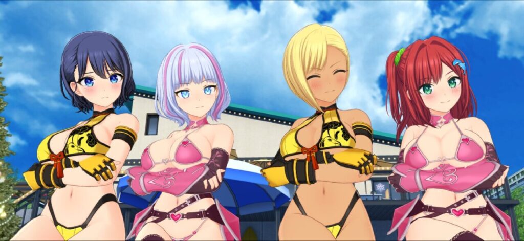 ドルフィンウェーブの格闘家・ビキニアーマーのジオラマ