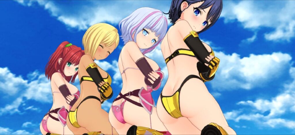 ドルフィンウェーブの格闘家・ビキニアーマーのジオラマお尻ポーズ