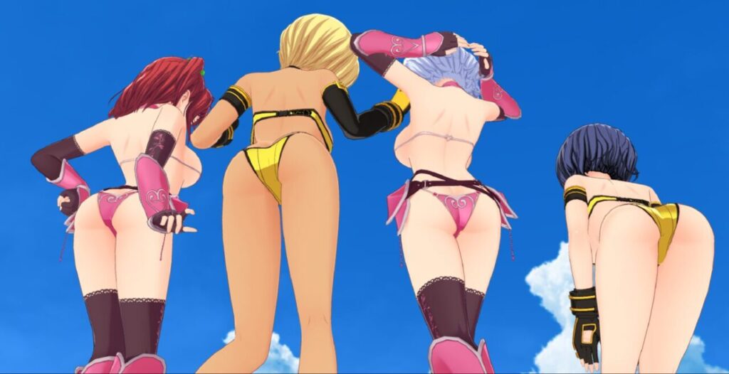 ドルフィンウェーブの格闘家・ビキニアーマーのジオラマお尻ローアングル