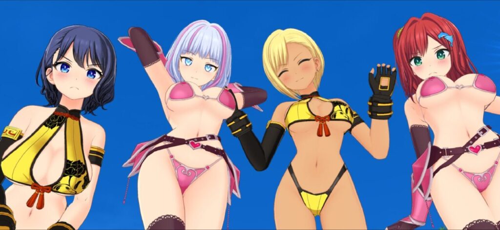 ドルフィンウェーブの格闘家・ビキニアーマーのジオラマ下乳