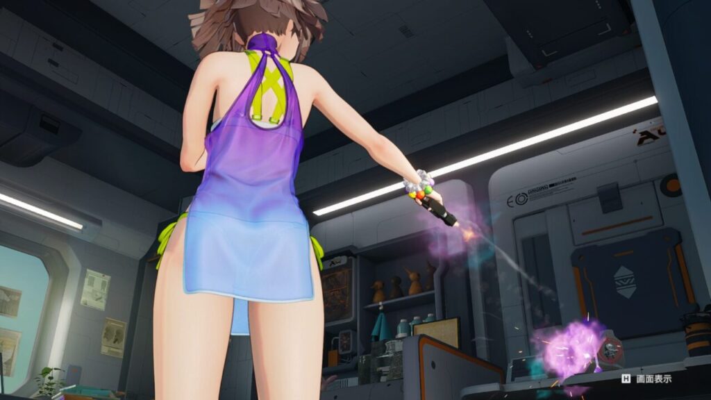 ドルフロ2リンド休憩室トレーニングポーズお尻