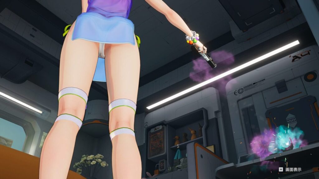 ドルフロ2リンド休憩室トレーニングポーズお尻ローアングル