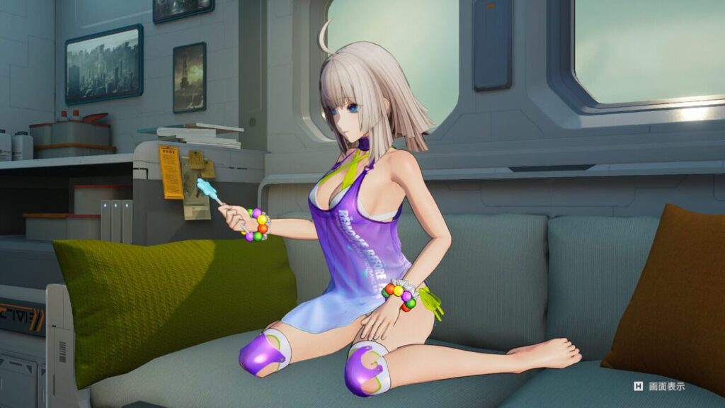 ドルフロ2リンド休憩室観察ポーズ