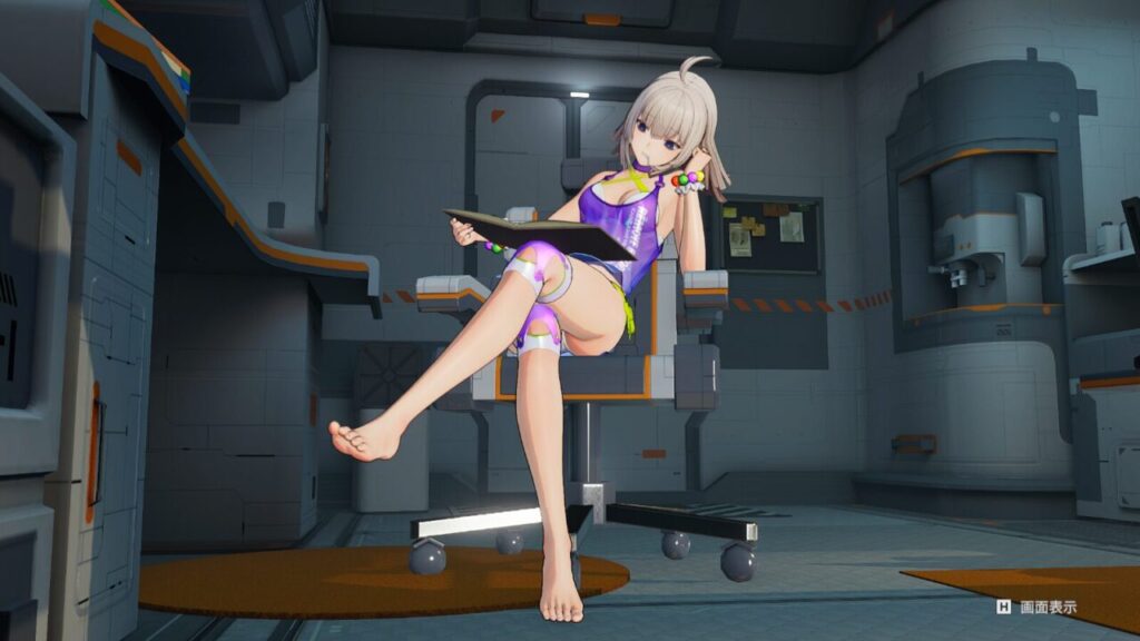 ドルフロ2リンド休憩室読書ポーズ