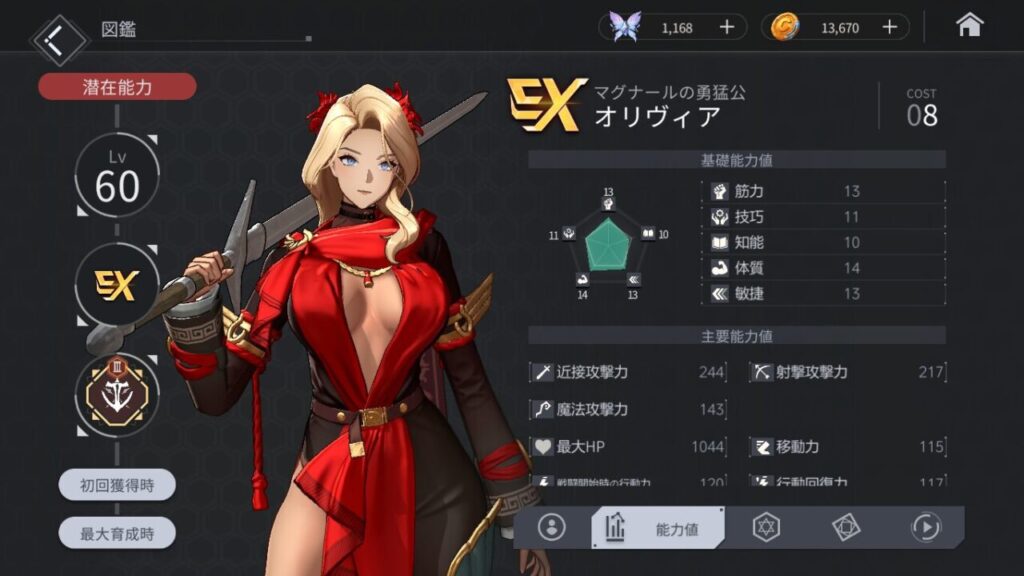 ホライゾンウォーカーオリヴィアの評価