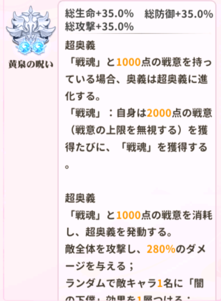 少女ウォーズの芦屋道満閃超進化レベル2