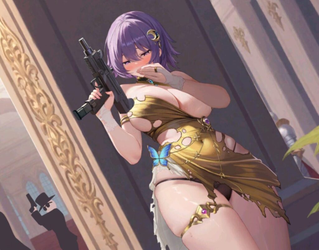 少女ウォーズの花嫁ランスロット脱衣後お腹