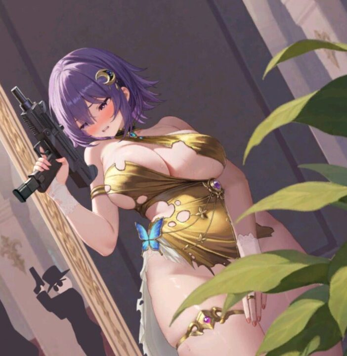 少女ウォーズの花嫁ランスロット脱衣後パンツ引っ張る2