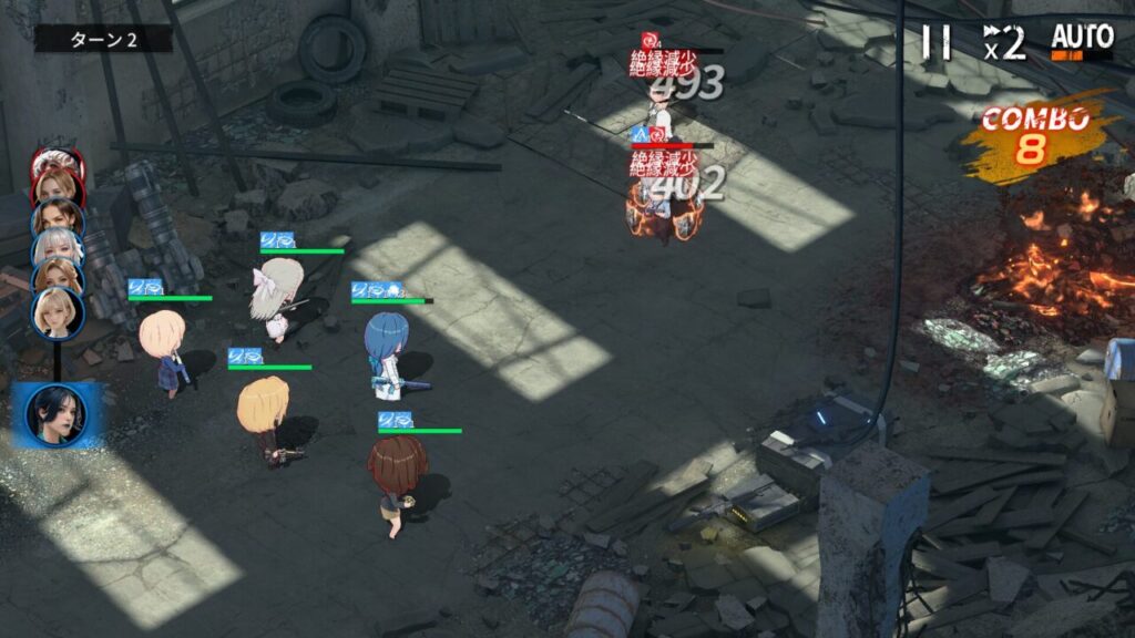 極嬢ギャングスターのバトル