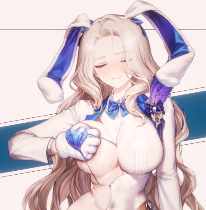 ブラウンダスト2のバニーダリアンおっぱいタップ