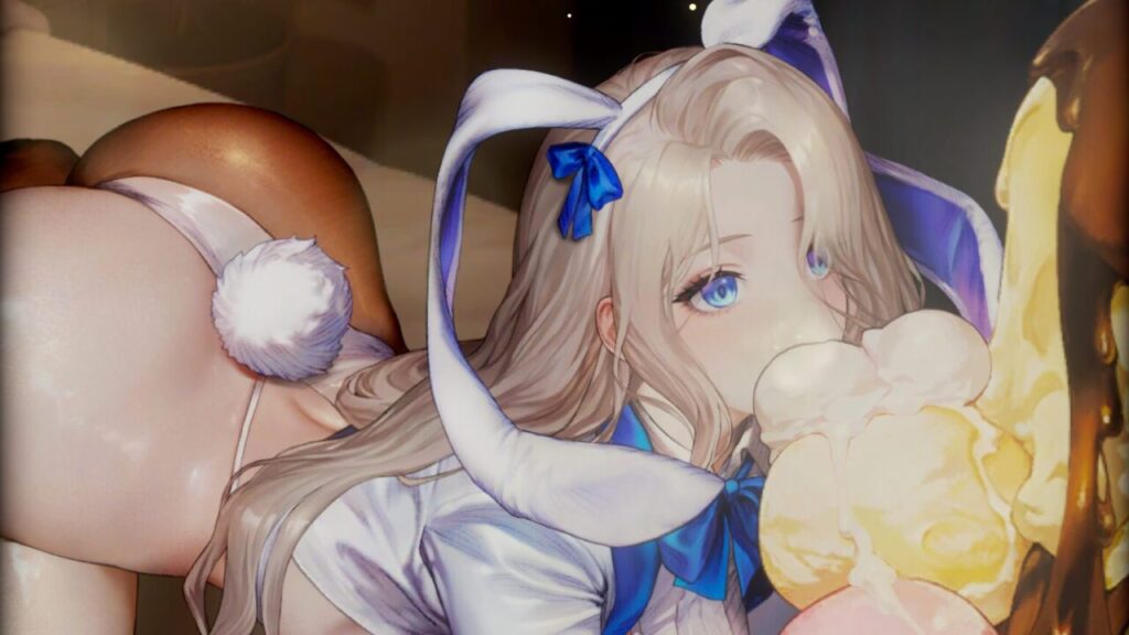 ブラウンダスト2バニーダリアンスキル演出上目遣い