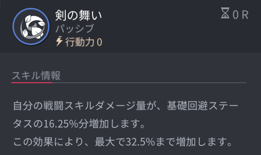 ホライゾンウォーカーパレッカのパッシブスキル1