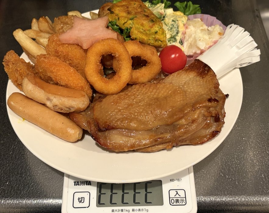 一人暮らしのオードブル重さ