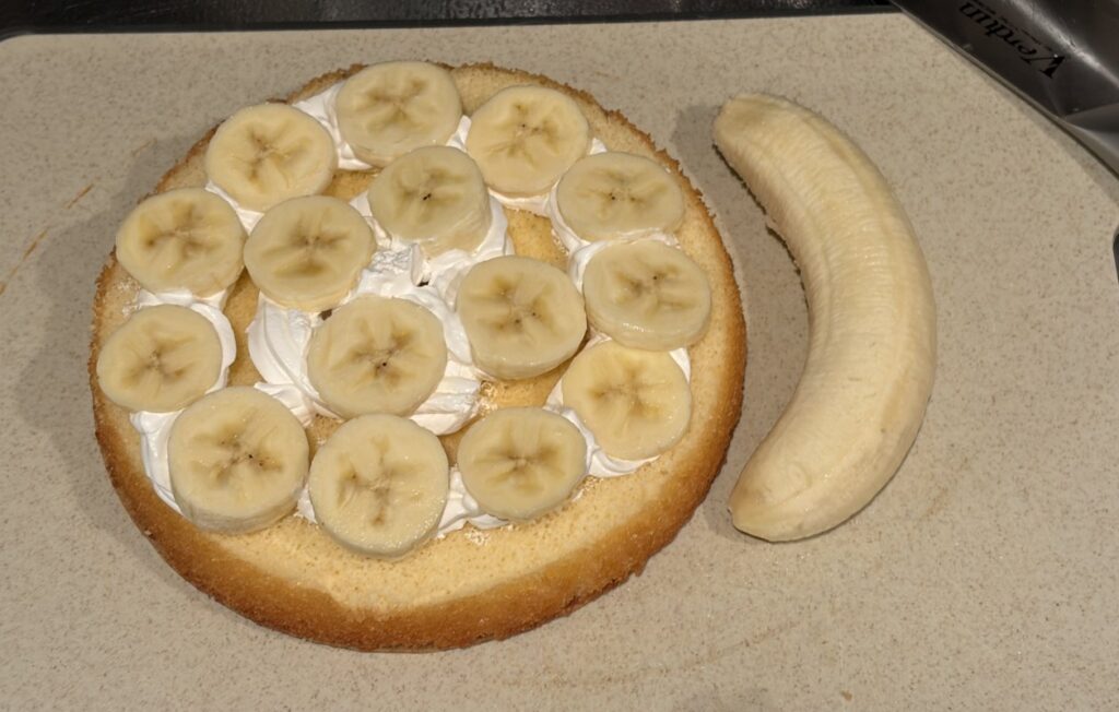 一人暮らしのクリスマスケーキバナナケーキ