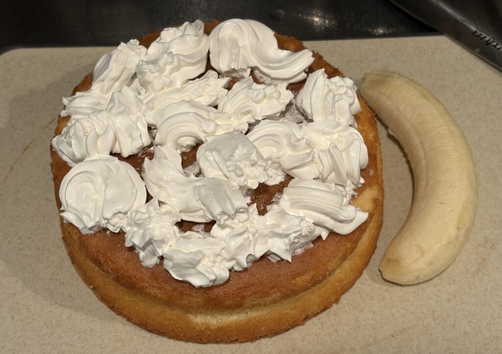 一人暮らしのクリスマスケーキホイップ