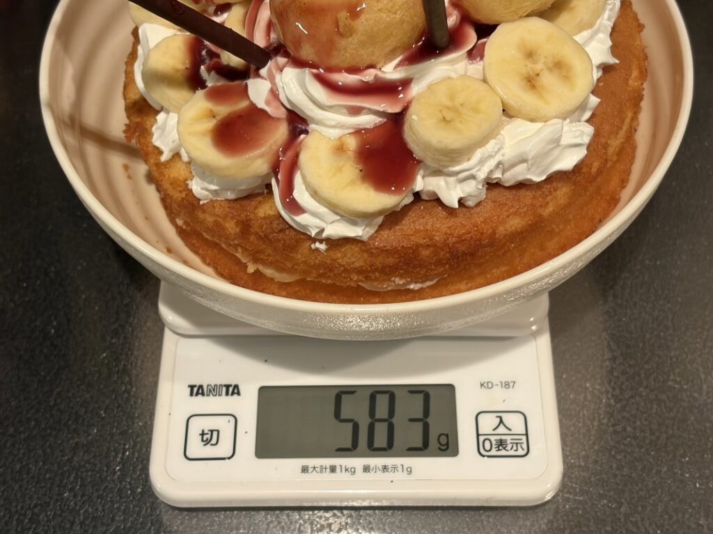 一人暮らしのクリスマスケーキ重さ