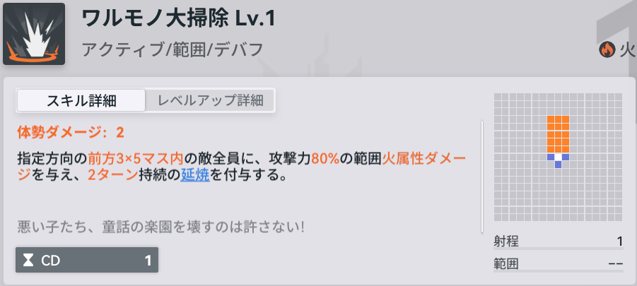 ドルフロ2のルイスのスキル1