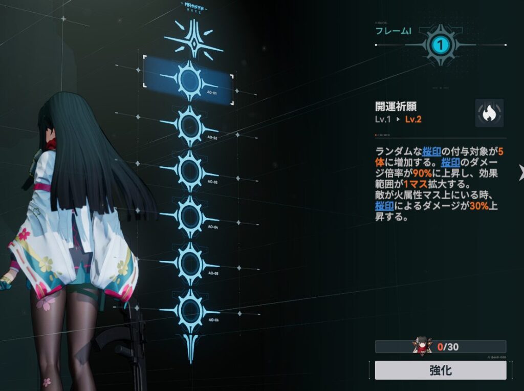 ドールズフロントライン2のサクラのおすすめ凸数