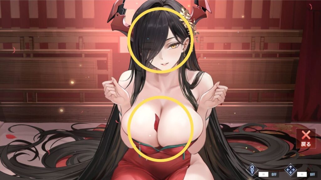 アズールレーンのフリードリヒデアグローセのほのめく閨の炎おっぱい