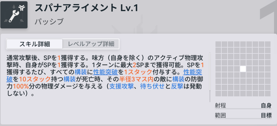 ドルフロ2のバチルダのパッシブスキル