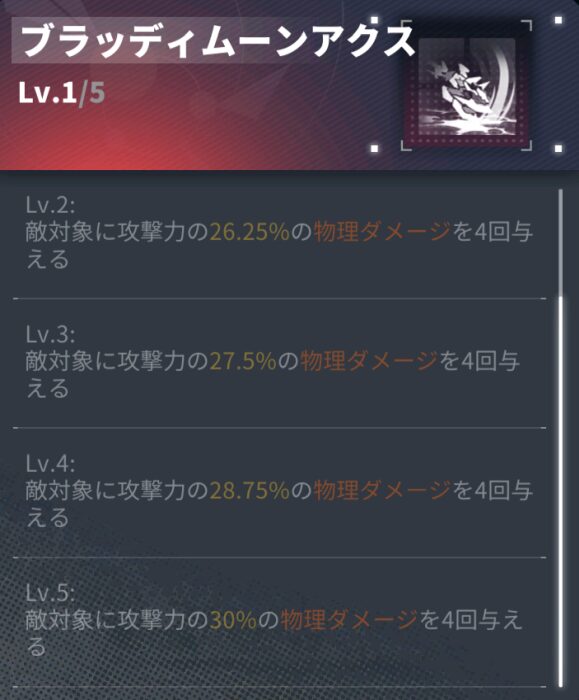 ダイブロスコアのバーベラレッドの通常攻撃