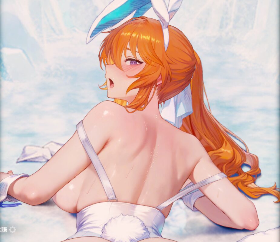 ブラウンダスト2のジェニスの追加インタラクション四つん這いポーズ唇