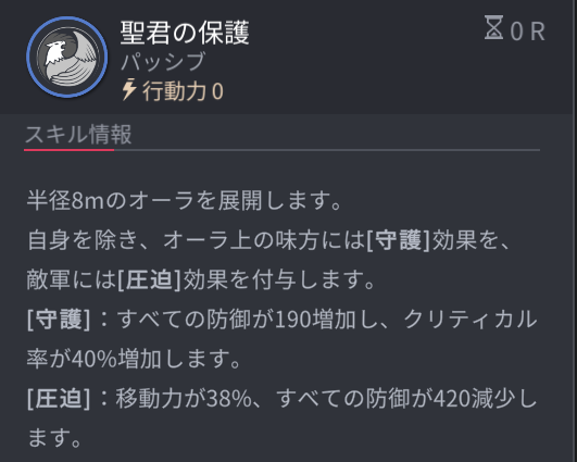 ホライゾンウォーカーのマクシミリアのパッシブスキル2