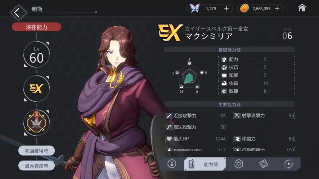 ホライゾンウォーカーのマクシミリアの評価とスキル性能