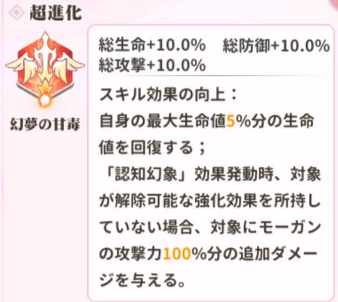 少女ウォーズのモーガン火炎レベル1