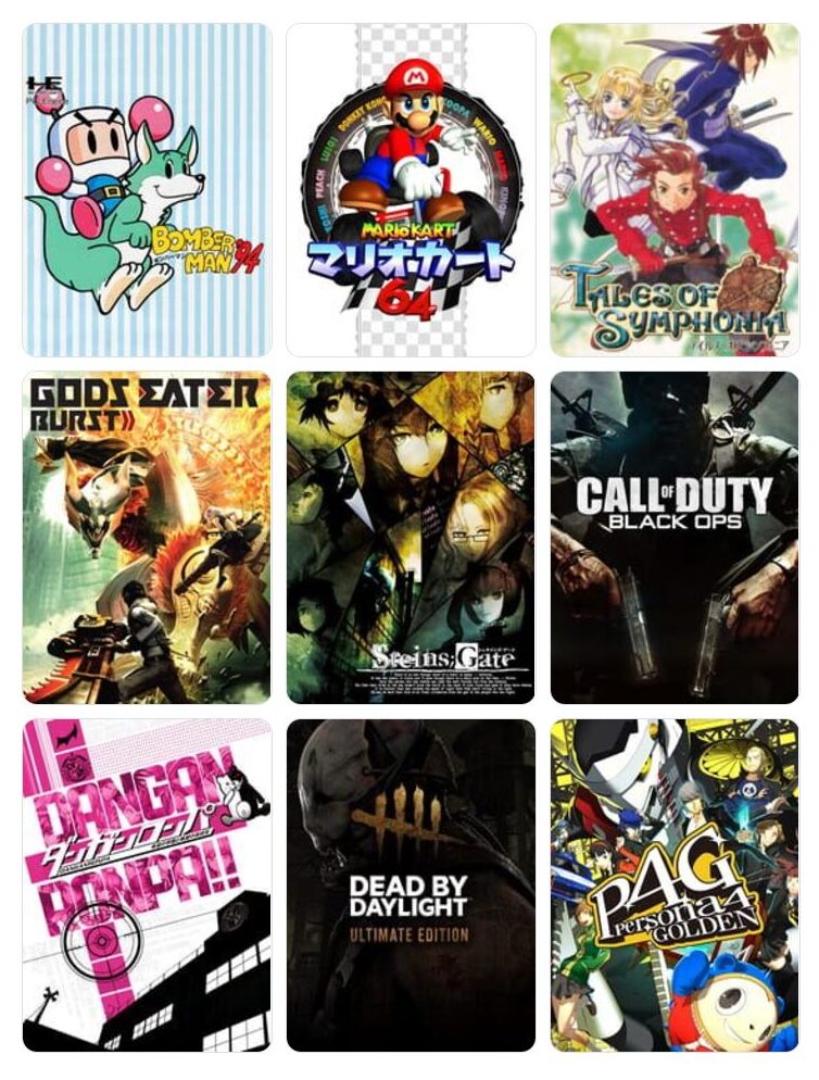 私を構成する9つのゲーム