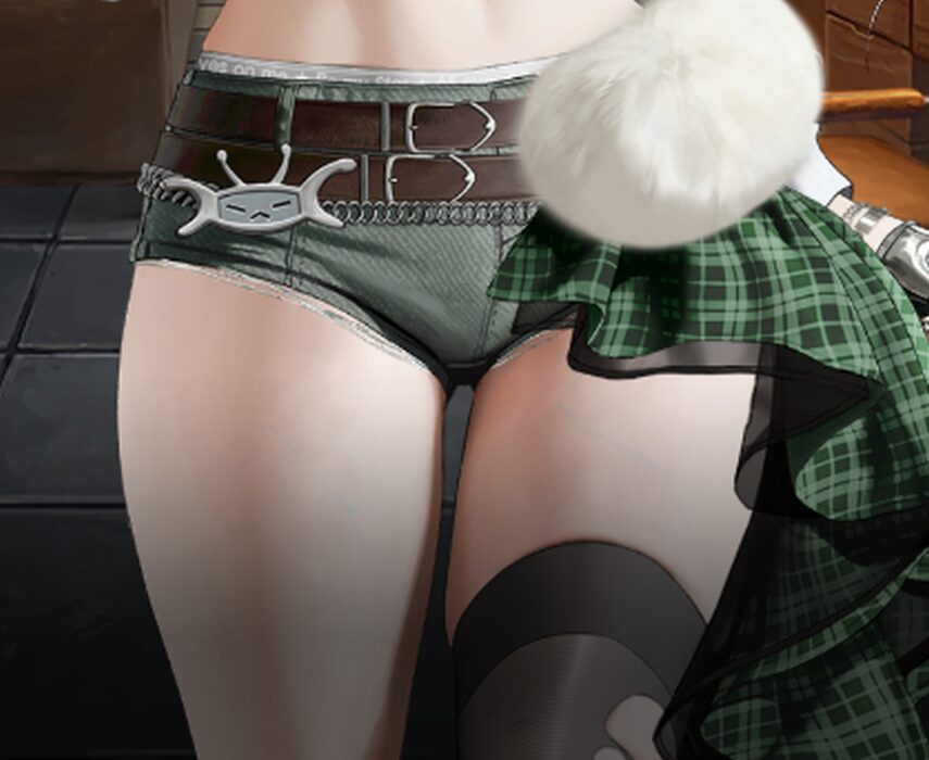 NIKKEのプリカアイドル衣装太もも