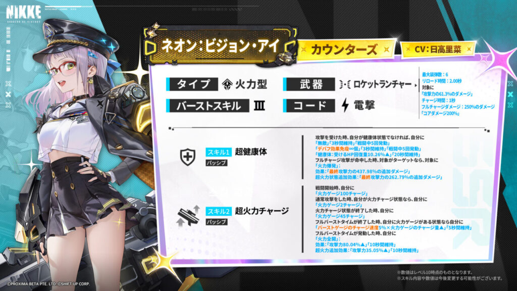 NIKKEの火力ネオンの評価