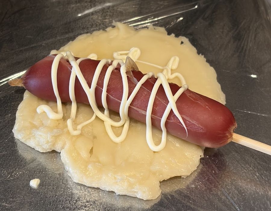 たこ焼きパンフランクフルトマヨネーズ