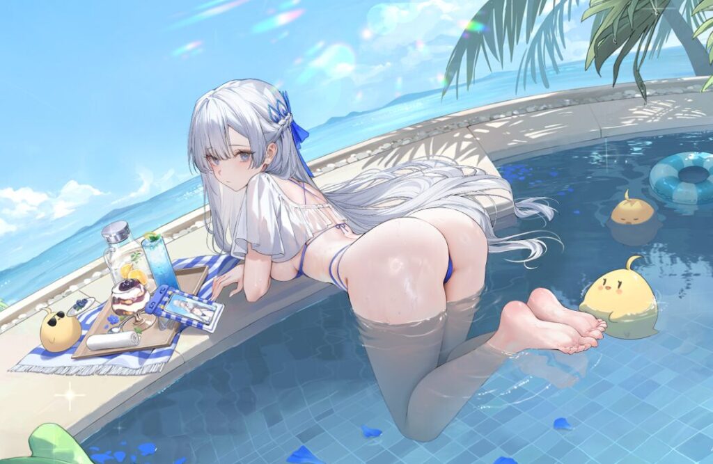 アズレンのアーガス威厳ある水着特訓