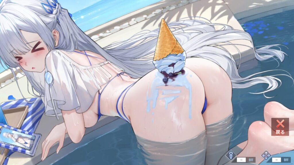 アズレンのアーガス威厳ある水着特訓お尻タップ5