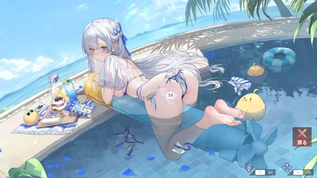 アズレンのアーガス威厳ある水着特訓パフェタップ2