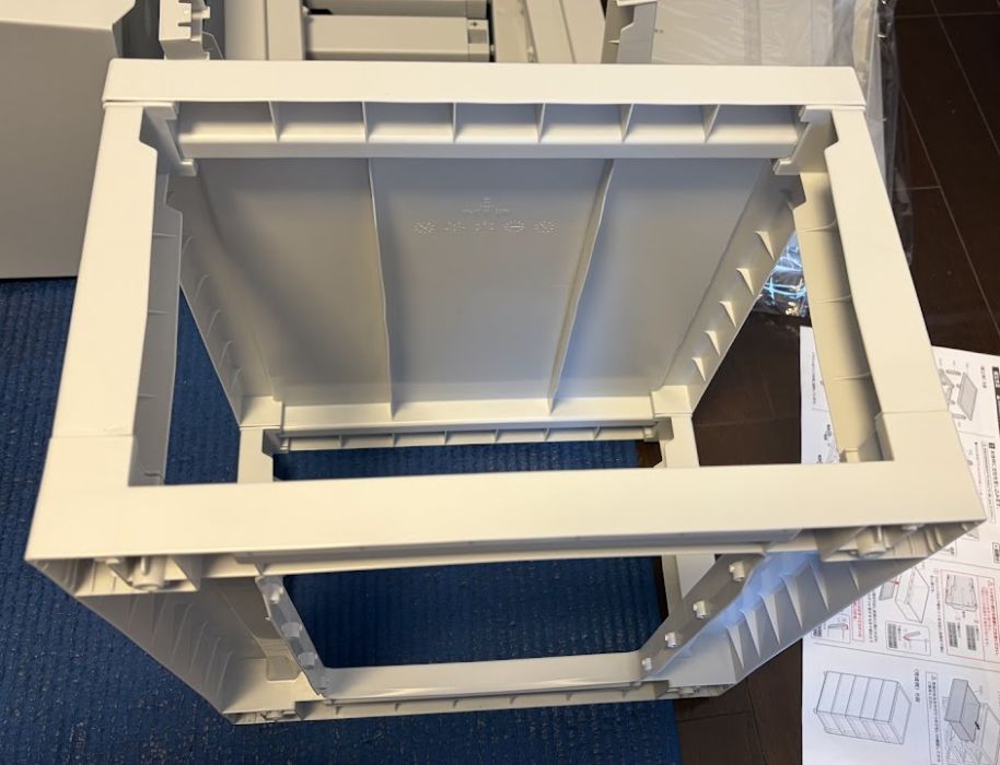 プラチェストに天板設置