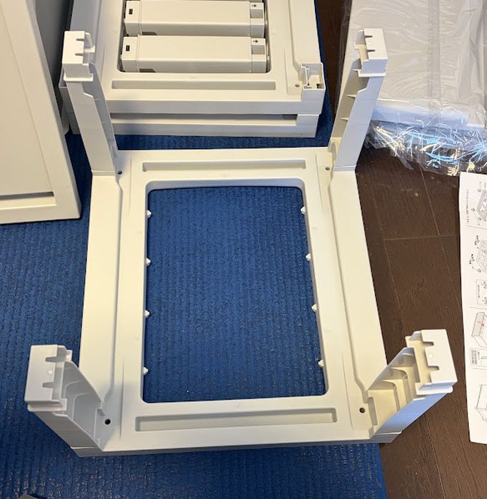 プラチェストの骨組み差した後