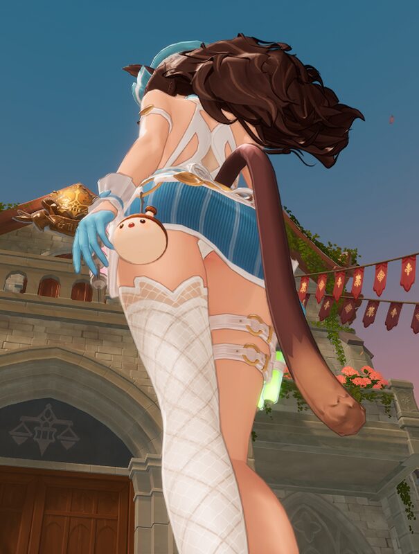 モンギルパンツローアングル