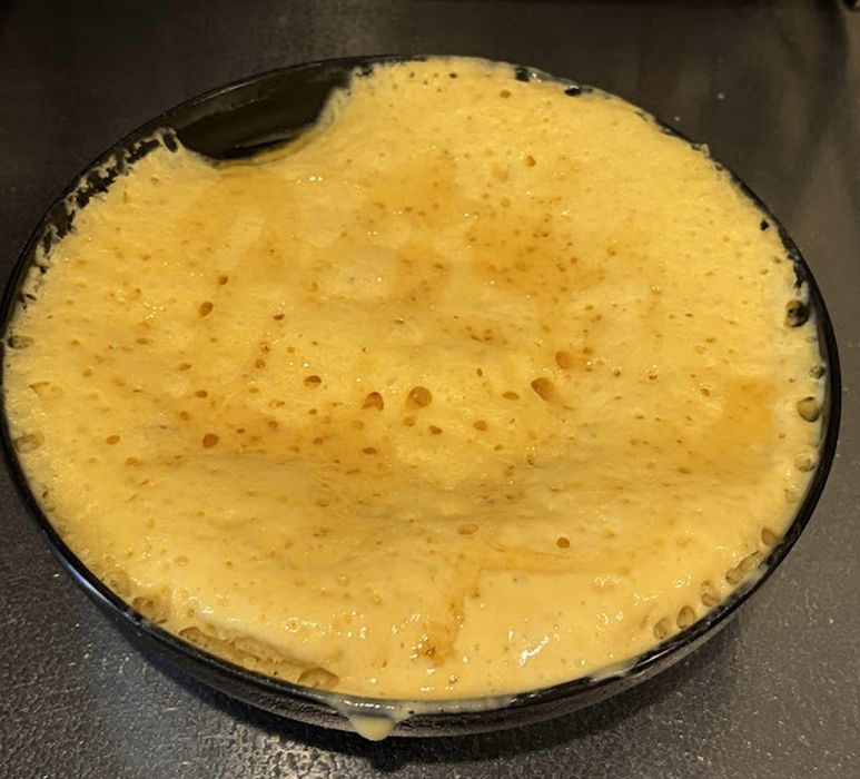 レンチン蒸しパンはちみつかけ