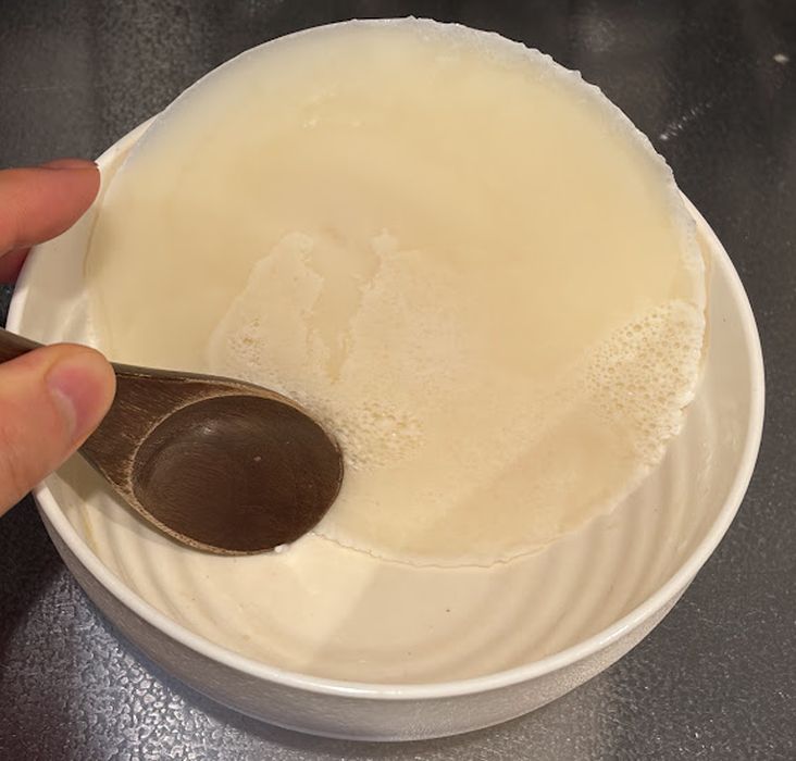 寒天ミルクプリン固い