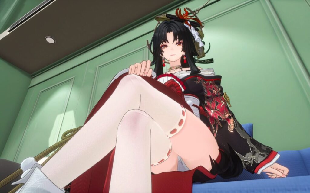 NTEネバエバのほとりパンツ座り