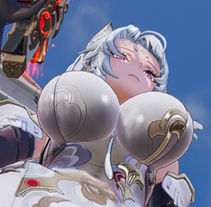 スノウブレイクのロウエンおっぱいアップ