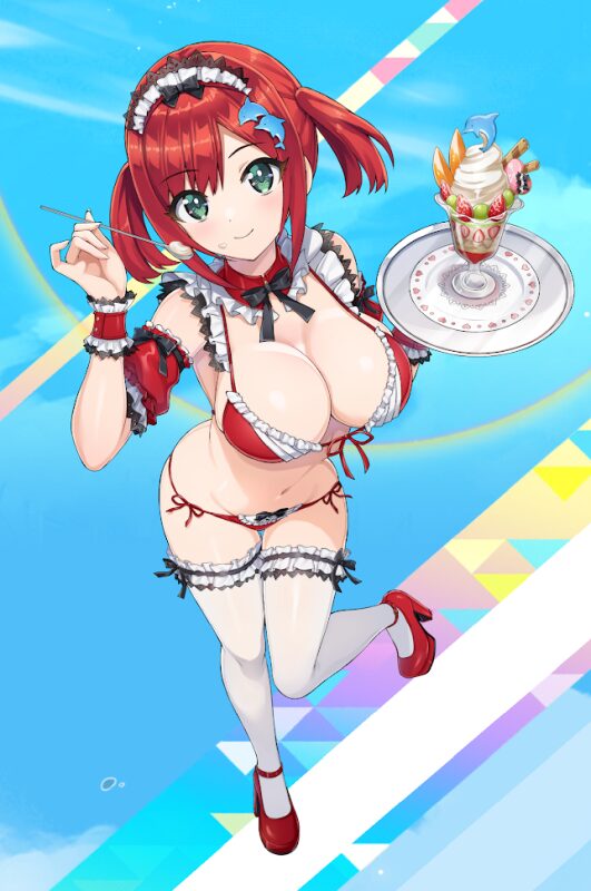 ドルフィンウェーブのメイド水着
