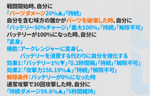 NIKKEのアークレンジャーのスキル1