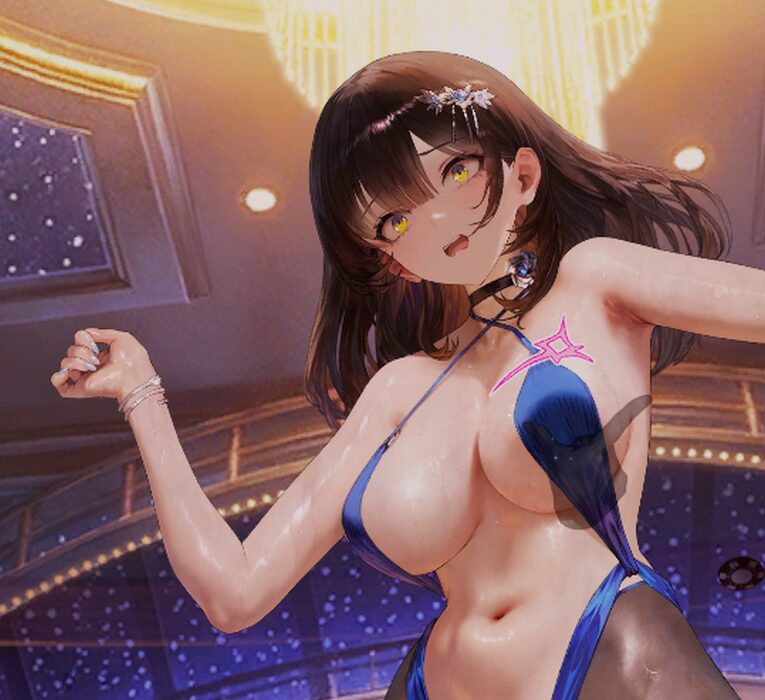 ブラウンダスト2のシェラザードのインタラクションおっぱいタップ