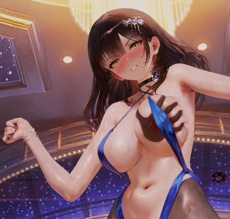 ブラウンダスト2のシェラザードのインタラクションおっぱい長押し